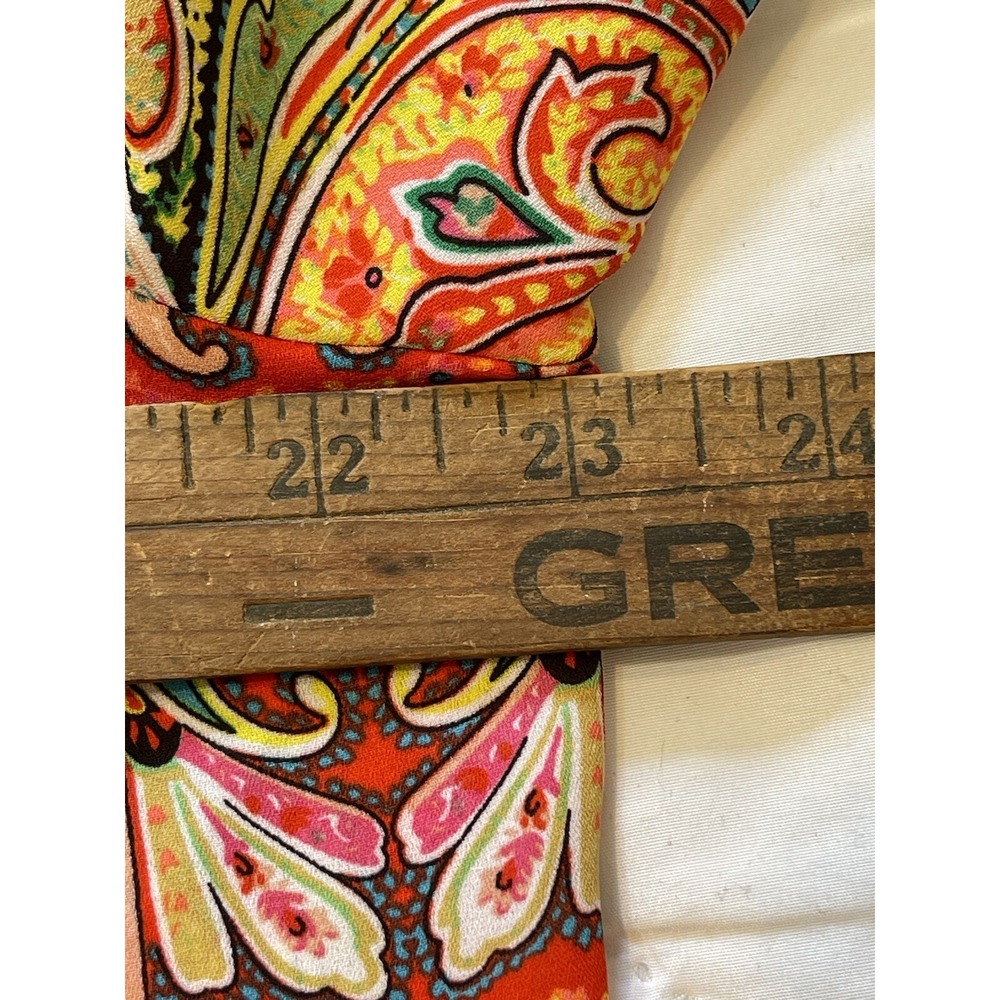 Peter Nygard womens Button Up Colorful Paisley Boho Blouse Size 16 - Picture 7 of 8
